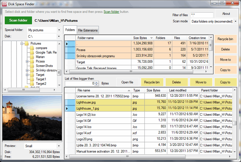 Disk Space Finder