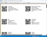 Labels printing QR code